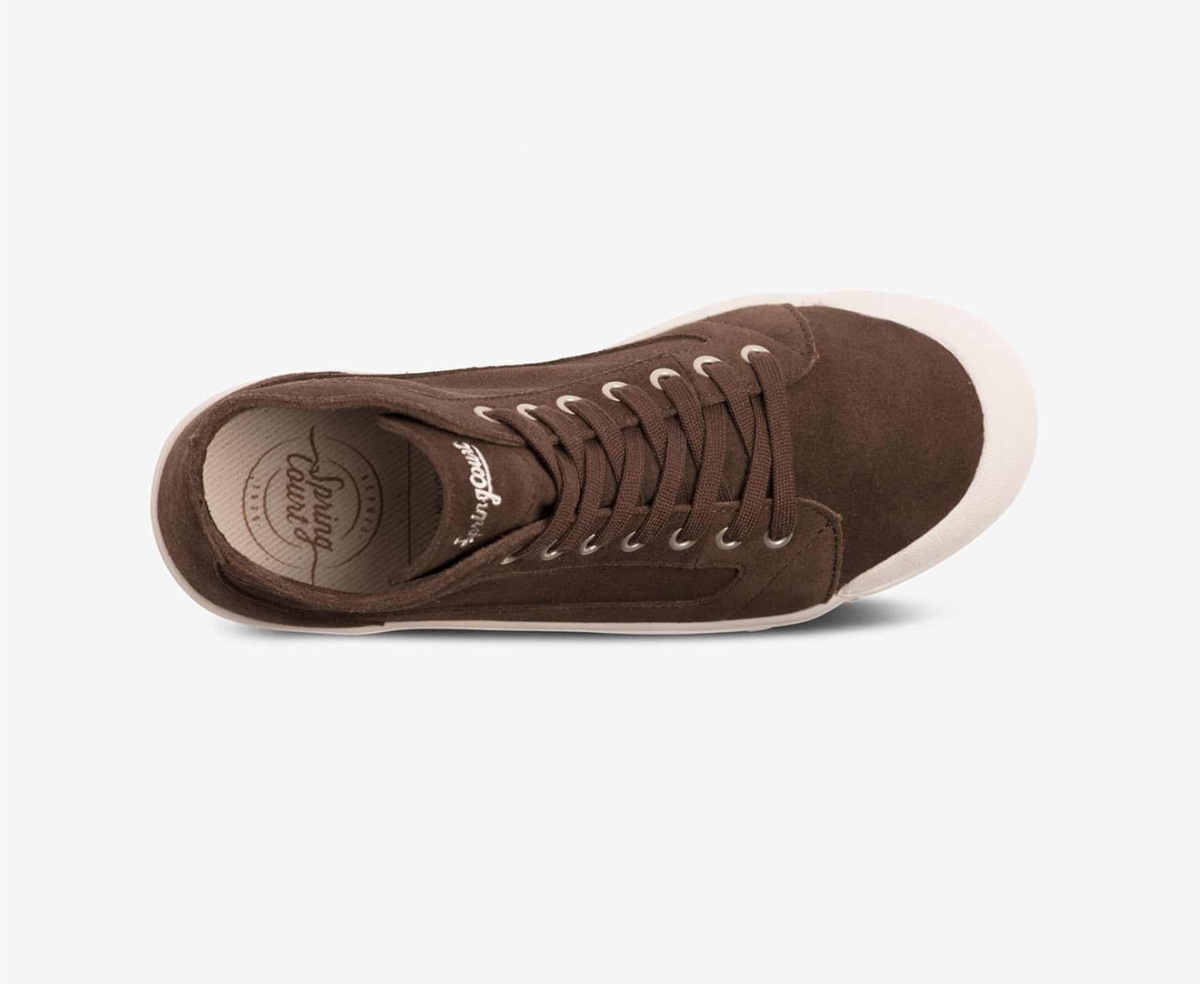 Spring Court M2 SILKY SUEDE Men's Trainers Dark Brown | South Africa-45YSFDHNA